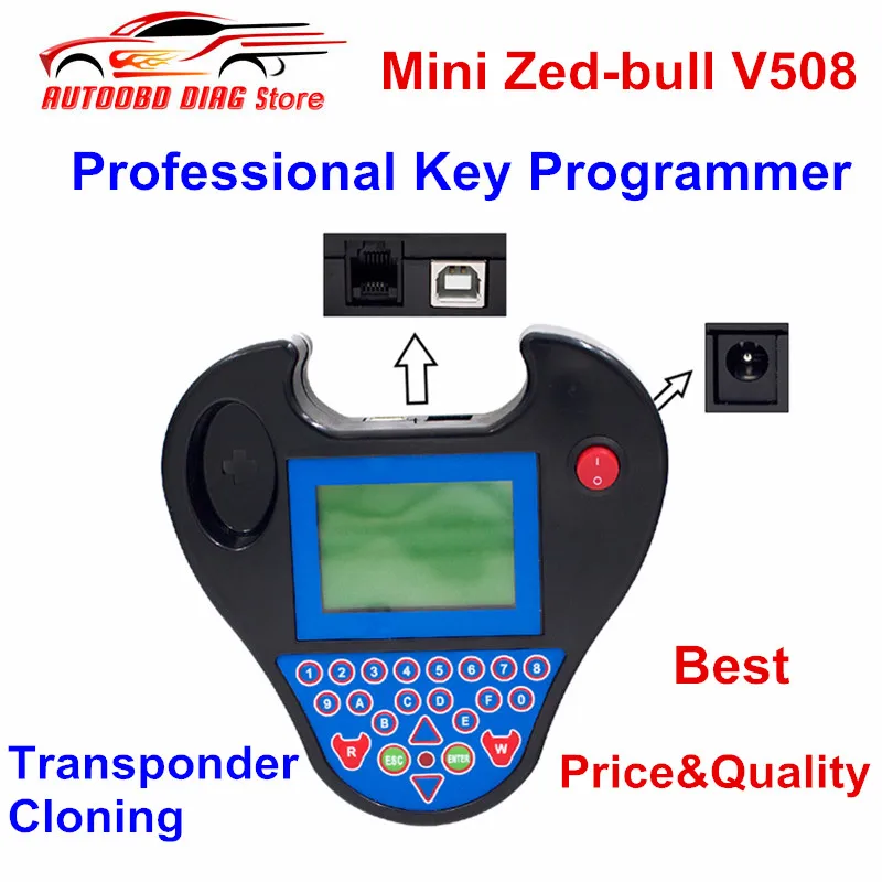 

Unlimited Tokens Zedbull V508 Auto Key Programmer Smart Mini Zed Bull Key Transponder V 508 Zed-bull Key Maker Diagnostic Tool