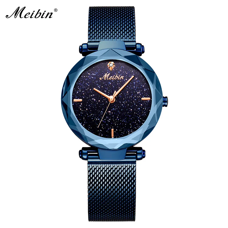 

High Quality New Fashion Elegant Ladies Quartz Watches Luxury Starry Sky Dial Women Wristwatch Dress Clock Relogio Feminino