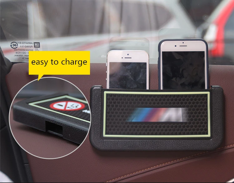 

Car Styling Interior Accessories Luminous Phone Cigarette Storage Box Organizer Hang Multi-functional With Hole Easy to Charge