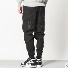 Осенняя и зимняя мужская одежда шаровары мужские модные уличные Свободные повседневные брюки певцы костюмы