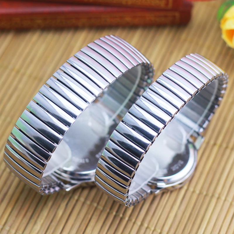 2024 Men Women Couple Lovers Flexible Elastic Strap Quartz Watch Simple Stainless Steel Electronic Luminous Hands Wristwatches 5