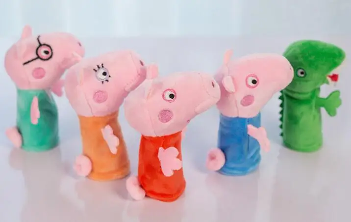 Животные Ручные куклы для детей Peppa Pig ручные пальчиковые куклы Familia игрушки George Pig большие Ручные куклы для детские игрушки для взрослых