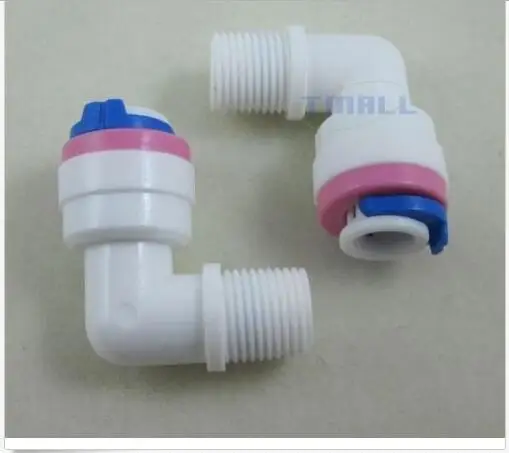 

2pcs 1/8" Thread Male to 1/4" Tube Elbow Check Valve for RO Reverse Osmosis