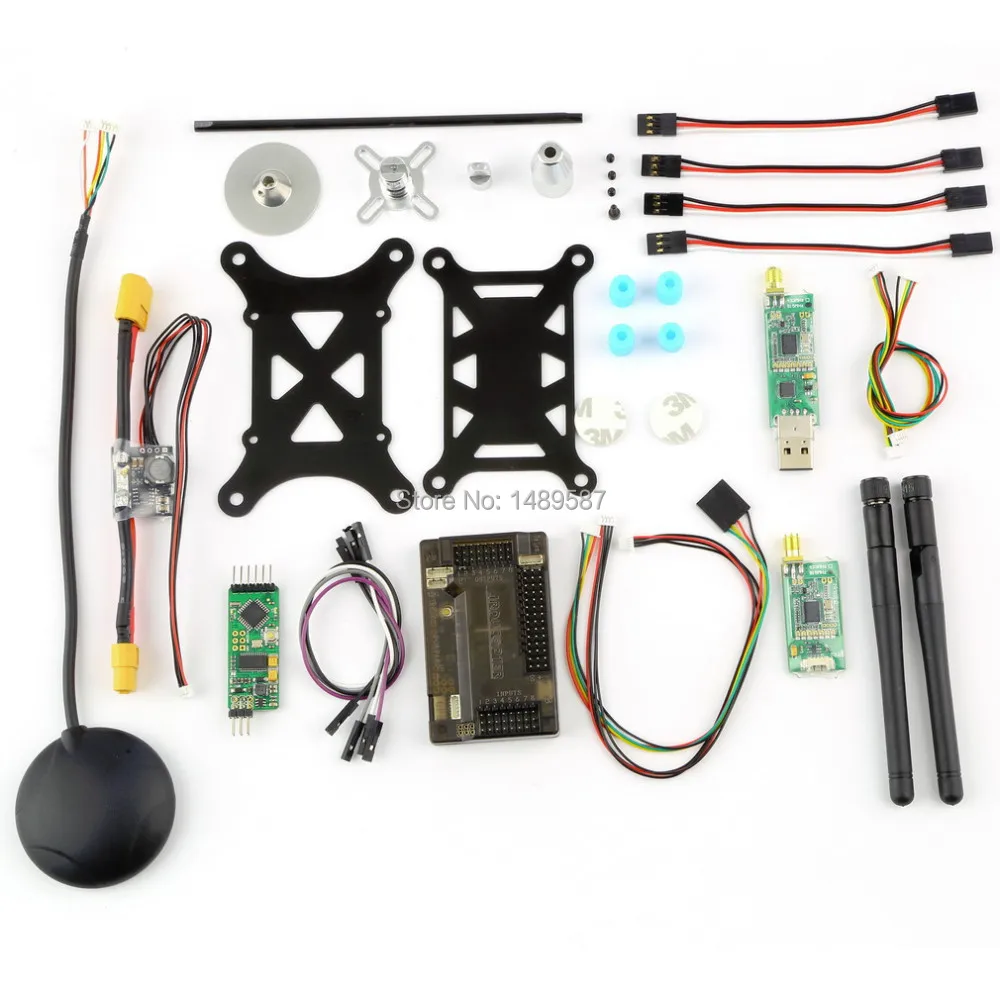 

APM2.8 ArduPilot UAV Flight Controller APM 2.8+ 6M GPS w/ Compass+Power Module+ 433/915Mhz 3DR Radio Telemetry