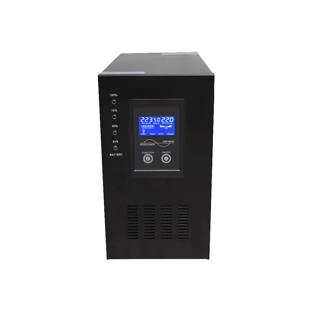 

Industrial Level low frequency LCD display Pure Sine Wave Line interactive UPS 3000VA 2400W 24V DC to 220V AC