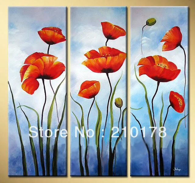 

hand painted oil painting on canvas modern 100% Best Art Flower oil painting original directly from artis FL3-045