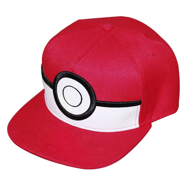 cartoon pokemon ball cap pokeball poke ball mesh hat ash ketchum