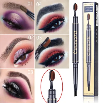 

Cmaadu New Eye Brow Tint Cosmetics Natural Long Lasting Paint Tattoo Eyebrow Waterproof Black Toothbrush head Eyebrow Pencil