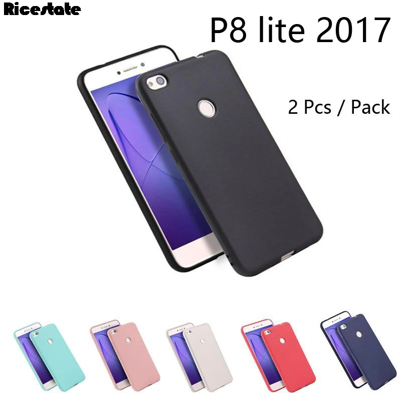 

Huawei P8 lite 2017 Clear TPU and Matte Solid color Back Cover Protect Skin Silicon case For Huawei P8 lite 2017 Case 2Pcs/lot