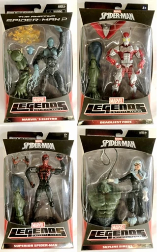 Новый 6 ''Marvel Legends электро улучшенный Человек-паук Skyline сирены Deadliest суставы