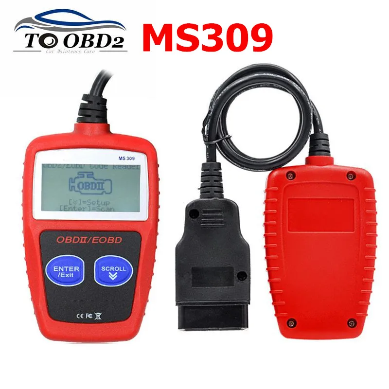 MS309 OBD2 сканер многоязычный Автомобильный двигателя диагностический инструмент