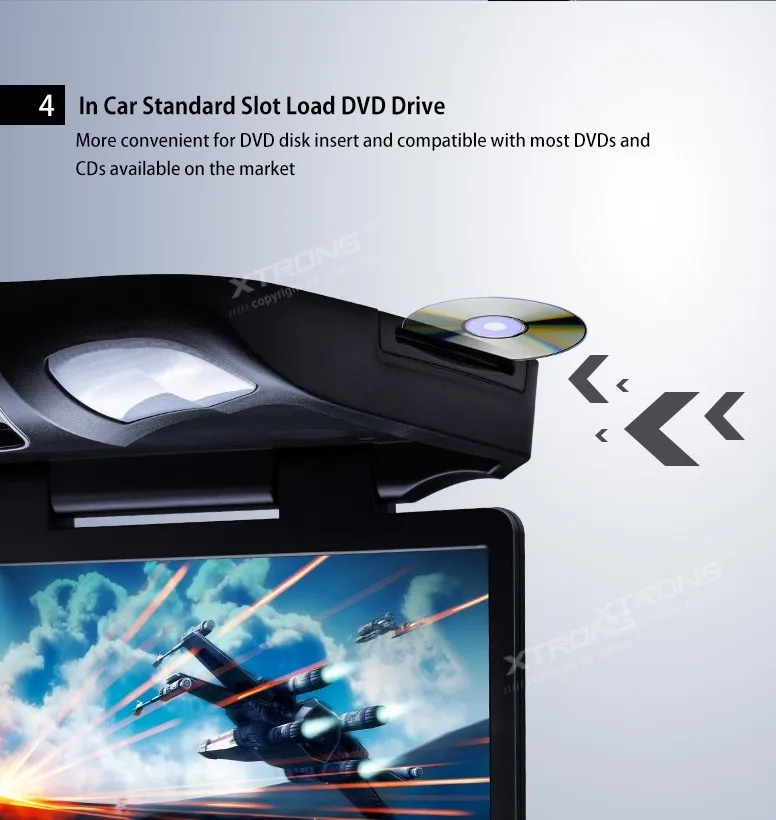 Clearance XTRONS 15.6" Black Flip Down Car DVD Roof Car DVD Roof Monitor Car DVD with Easy Installation with the Mounting Bracket 6 Clearance XTRONS 15.6" Black Flip Down Car DVD Roof Car DVD Roof Monitor Car DVD with Easy Installation with the Mounting Bracket 6