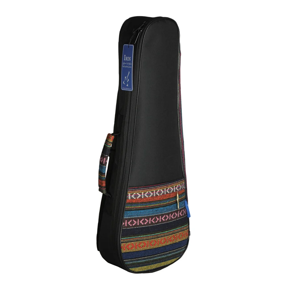 US $10.49 21 Ukulele Soprano Ukelele Bag Backpack Case Ethnic National Style Durable Cotton Thicken Padding Adjustable Shoulder Strap