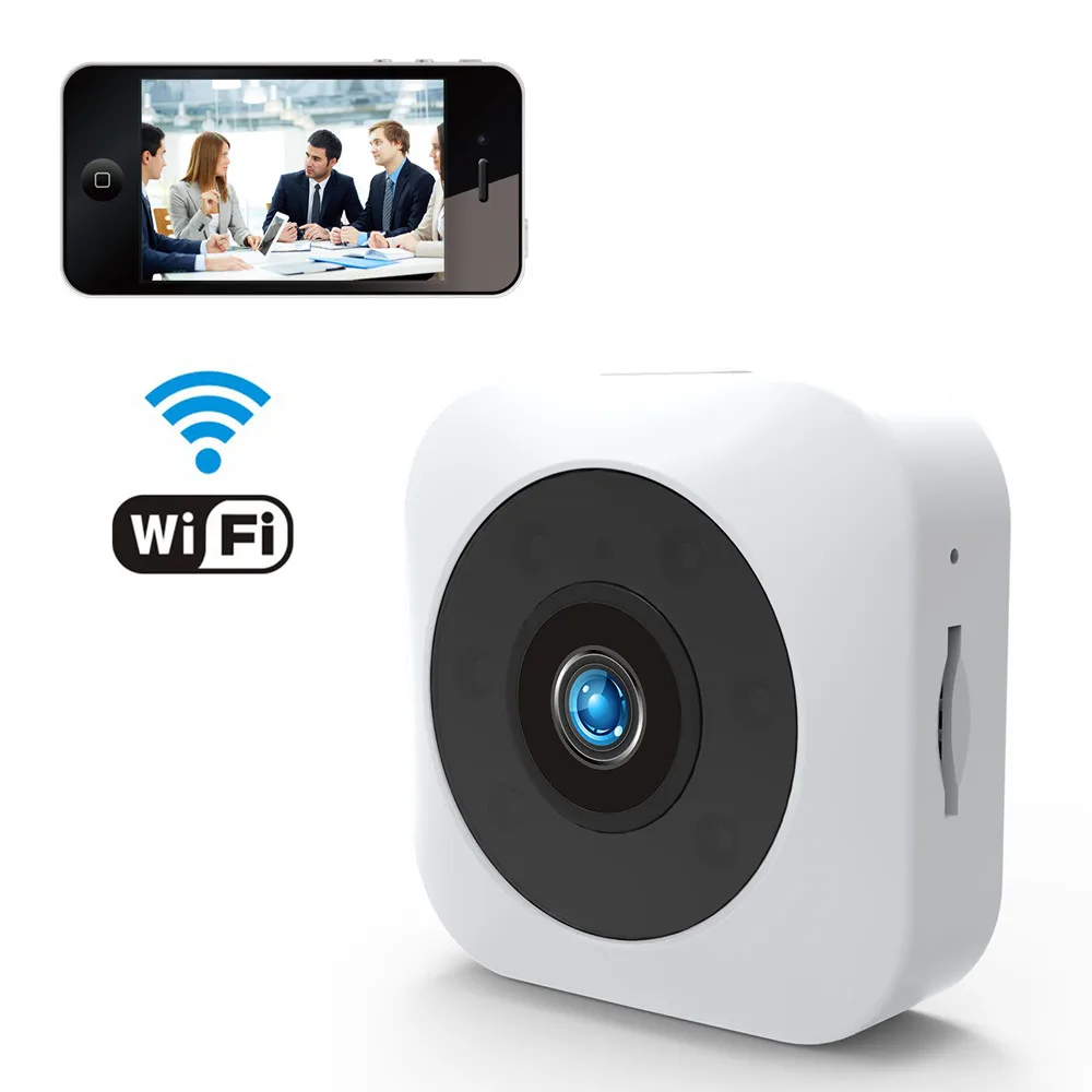 Беспроводная Wi-Fi мини-камера инфракрасного ночного видения Спортивная Цифровая микро-камера с детектором движения, записывающая видеокамера, IP CCTV портативная камера