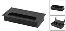 Metal Rectangular PC font b Computer b font Desk font b Cable b font Grommets Wire