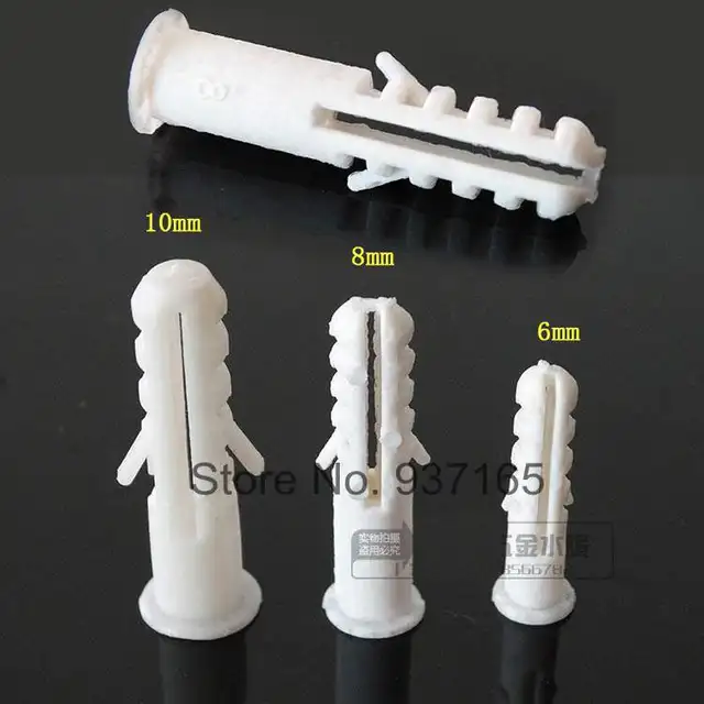 PVC Plastic Self Tapping Screw Bolt Fastener Expansion Tube