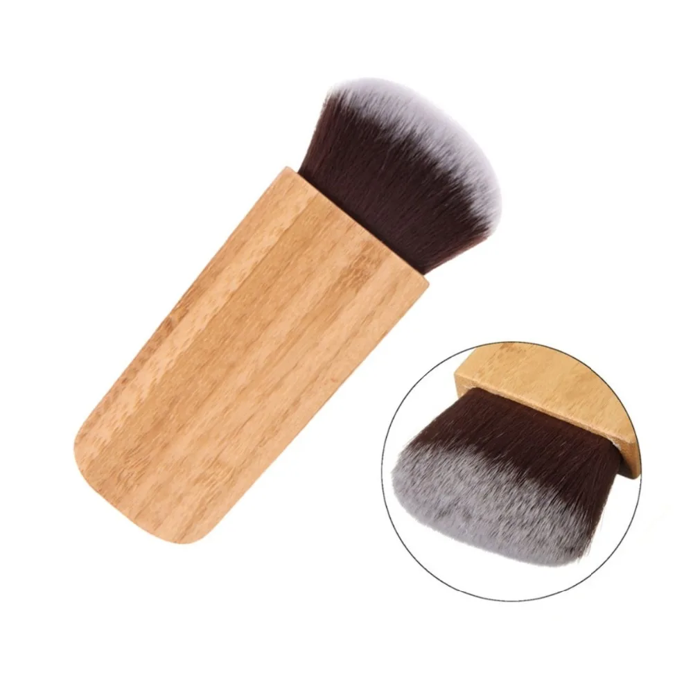 New Makeup Brush Swirl Power Contour Bronzer Bamboo Handle Blush Brush
