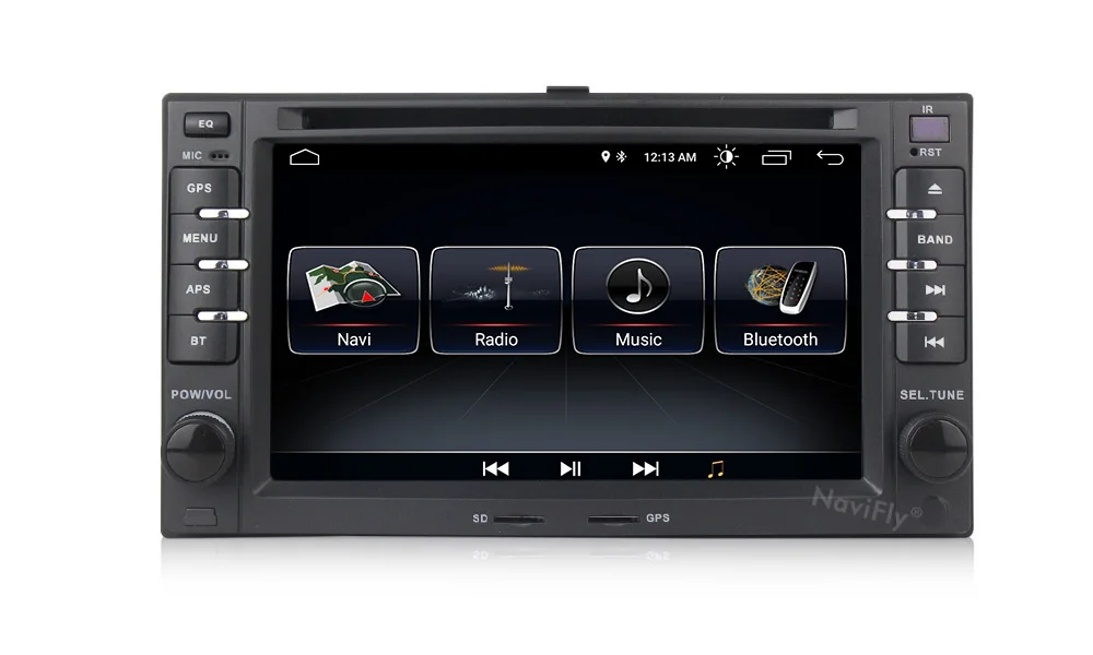 Top Navifly android 8.1 system car radio player for kia Cerato Spectra Sorento Picanto Carnival LOTZE universal wifi BT RDS FM 9