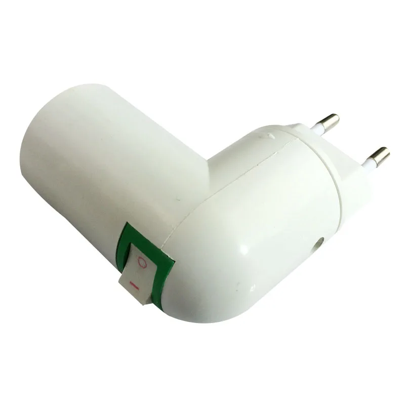 Бренд США/ЕС вилка ПБТ PP к E27 белая база светодиодный держатель лампы разъем для конвертера, адаптера к E27 высокого качества
