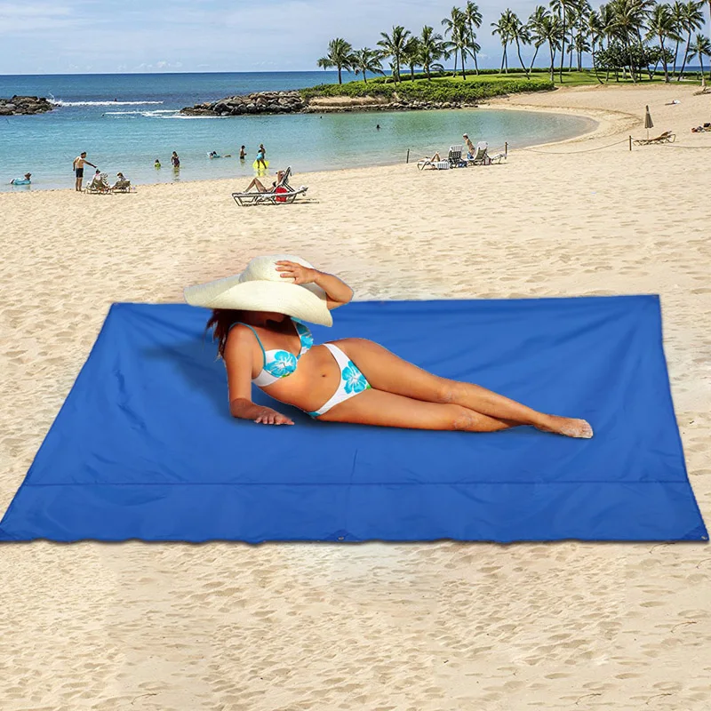 100x140 см водонепроницаемый Пляжный коврик, портативный коврик для пикника, походный солнцезащитный тент, спальный коврик, Прямая поставка