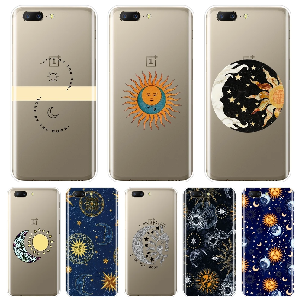 

Phone Case For One Plus 3 3T 5 5T 6 6T Silicone Soft Space Moon Sun Star Cool Cartoon Back Cover For OnePlus 6 6T 5 5T 3 3T Case