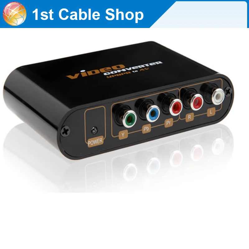 

RGB 5 RCA Ypbpr component to AV RCA composite S-video audio converter LKV7611