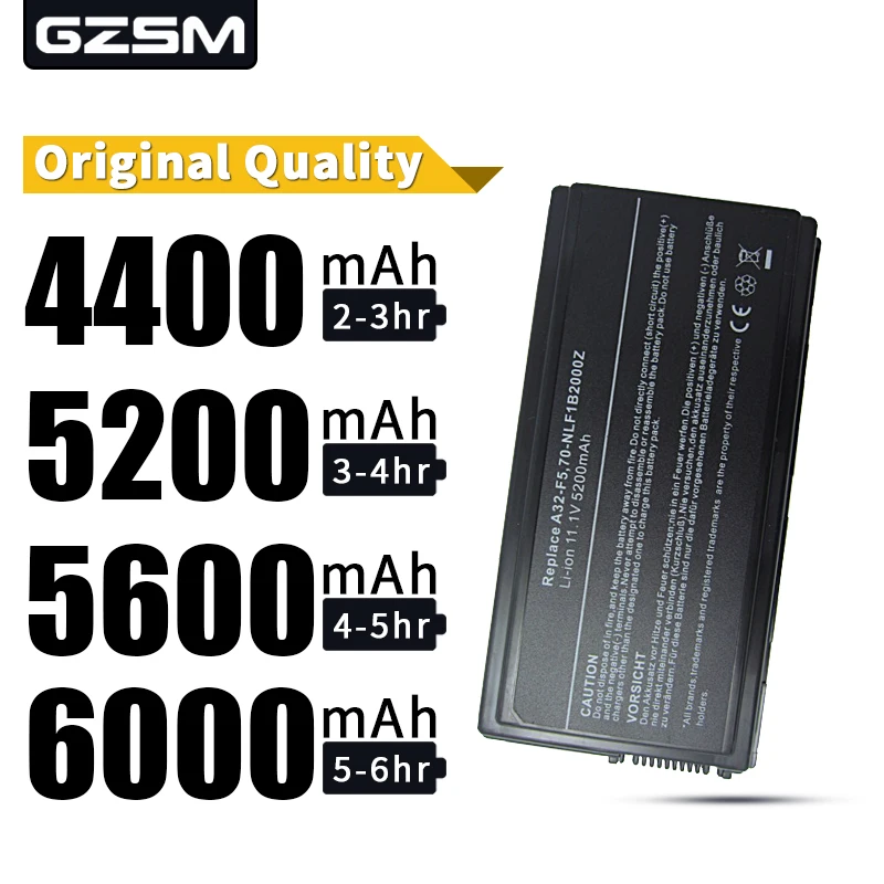 HSW 6 ячеистая для ноутбука Батарея Asus A32-F5 F5 F5C F5GL F5M F5N F5R F5RI F5SL F5Sr F5V F5VI F5VL F5Z X50 X50C X50M X50N