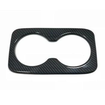 

For Jeep Grand Cherokee 2011 to 2013 2014 2015 2016 2017 2018 ABS Carbon Fiber Rear Water Cup Holder Cover Trim Car Accessories