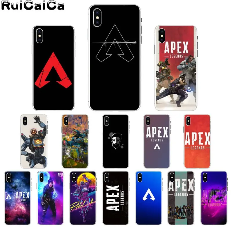 RuiCaiCa Горячая игра Apex legends DIY печать рисунок чехол для телефона iPhone X XS MAX 6 6S 7 7plus 8 8Plus