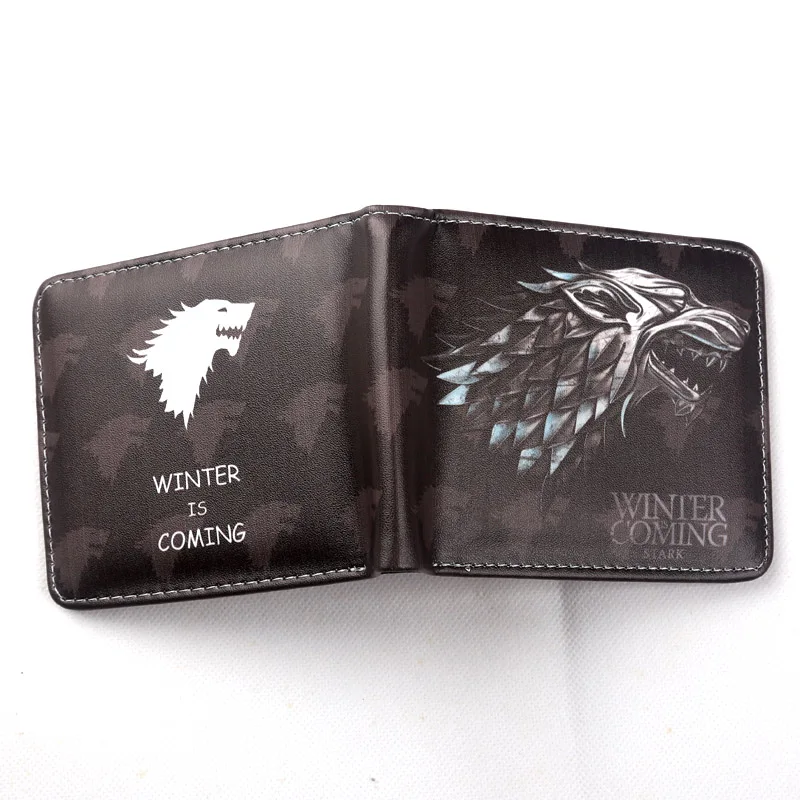 Кошелек "Игра престолов" дом Старков из серии Winterfell с логотипом Bi Fold Мужской кошелек для денег