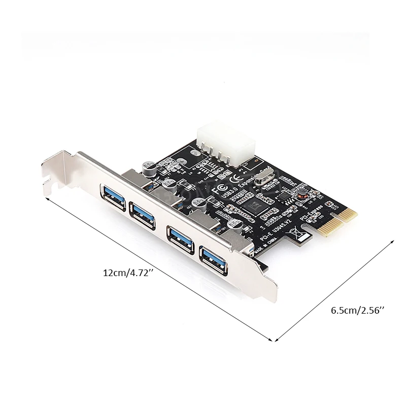 PCI-e к USB карта расширения 4 порта USB 3,0 PCI express карта расширения usb pci-e адаптер usb 3 pcie конвертер для win 10