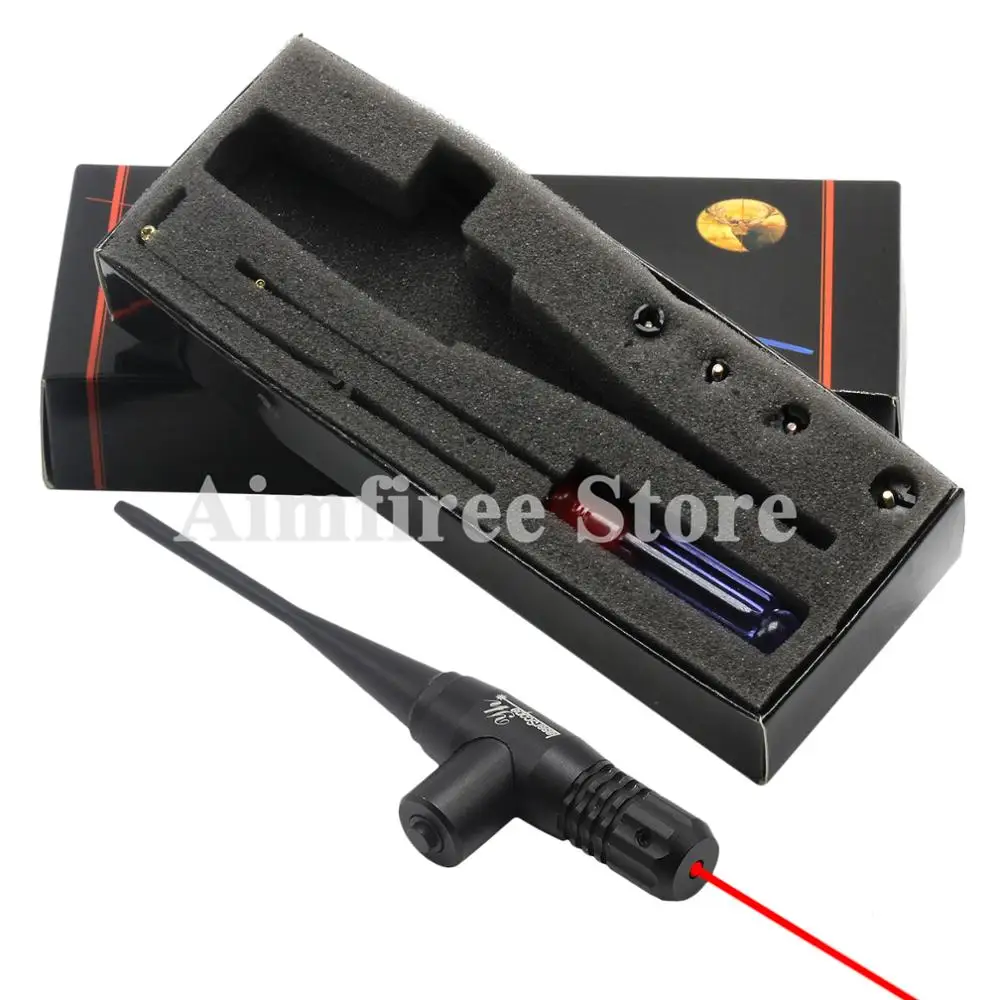 Tactical Red Dot Laser Bore Sighter Collimator Kit for 0.22 to 0.50