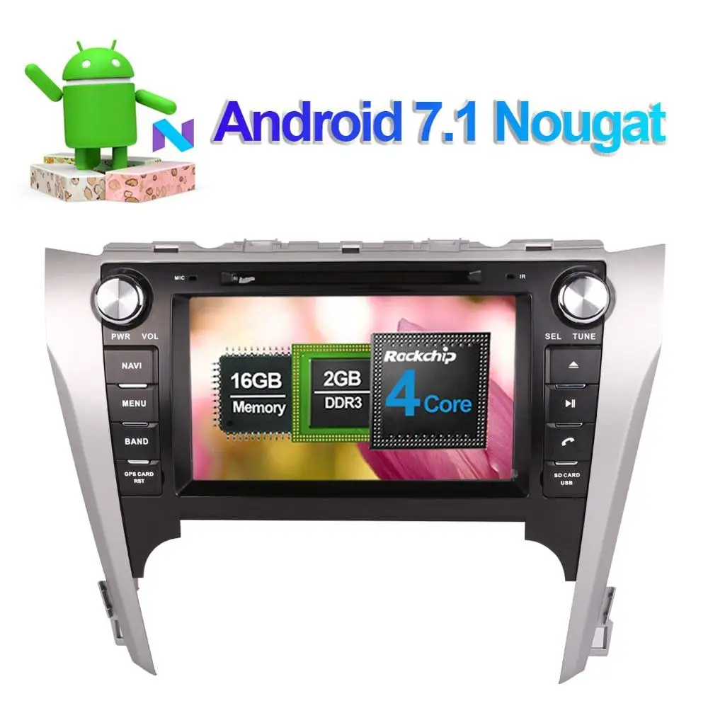 Excellent Android 8.0 Octa Core 4GB RAM Car Auto Radio Stereo For Toyota Camry/Aurion 2012- GPS Navigation CD DVD Multimedia Player 2