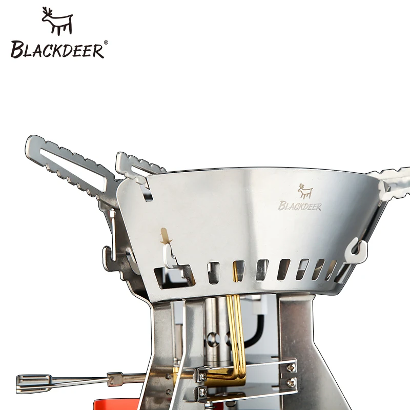Ceny BLACKDEER Ultralight Titan kuchenka gazowa Camping piknik wiatroszczelna przenośna kuchenka gazowa składane palniki stabilne z szybą zewnętrzną