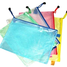 Оптом и в розницу A3: 435x305 мм студент канцелярские мешок сетка ПВХ молния Сумка для документов