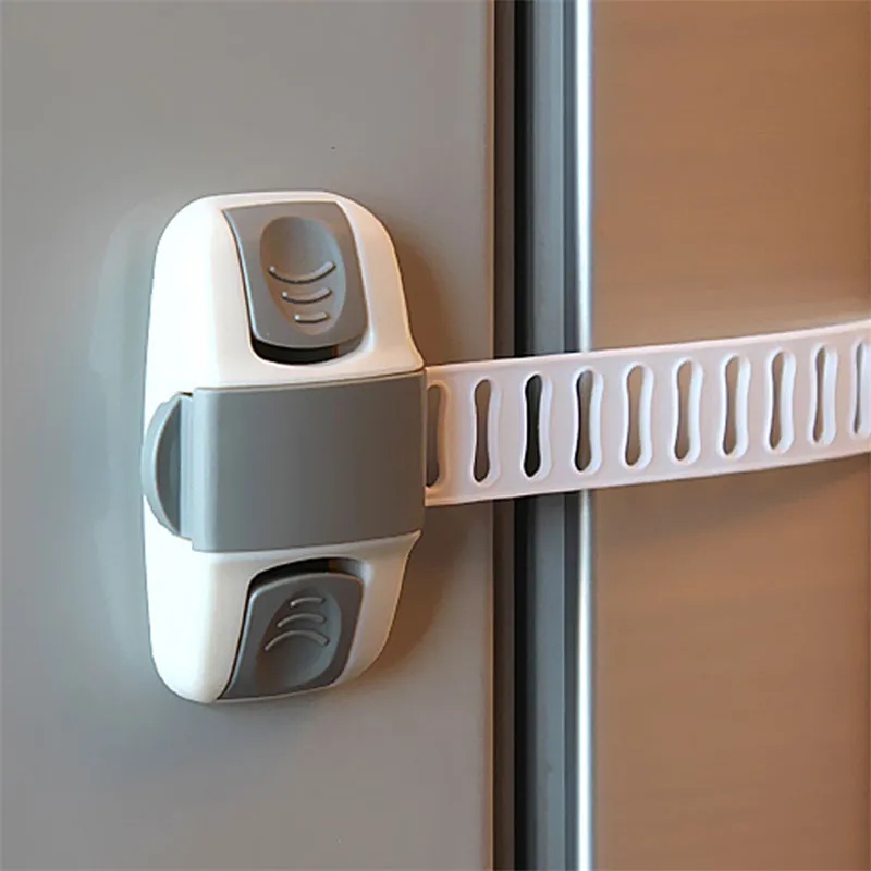 1 Pc Cabinet Lock Door Drawers Wardrobe Todder Kids Baby Safety Plastic ABS PE Toilet Refrigerator Lock ATRQ0469