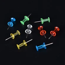 100PCS/pack Colorful Push Pin Assorted Transparent Making Thumbtack Pins Cork Board Office School Stationery