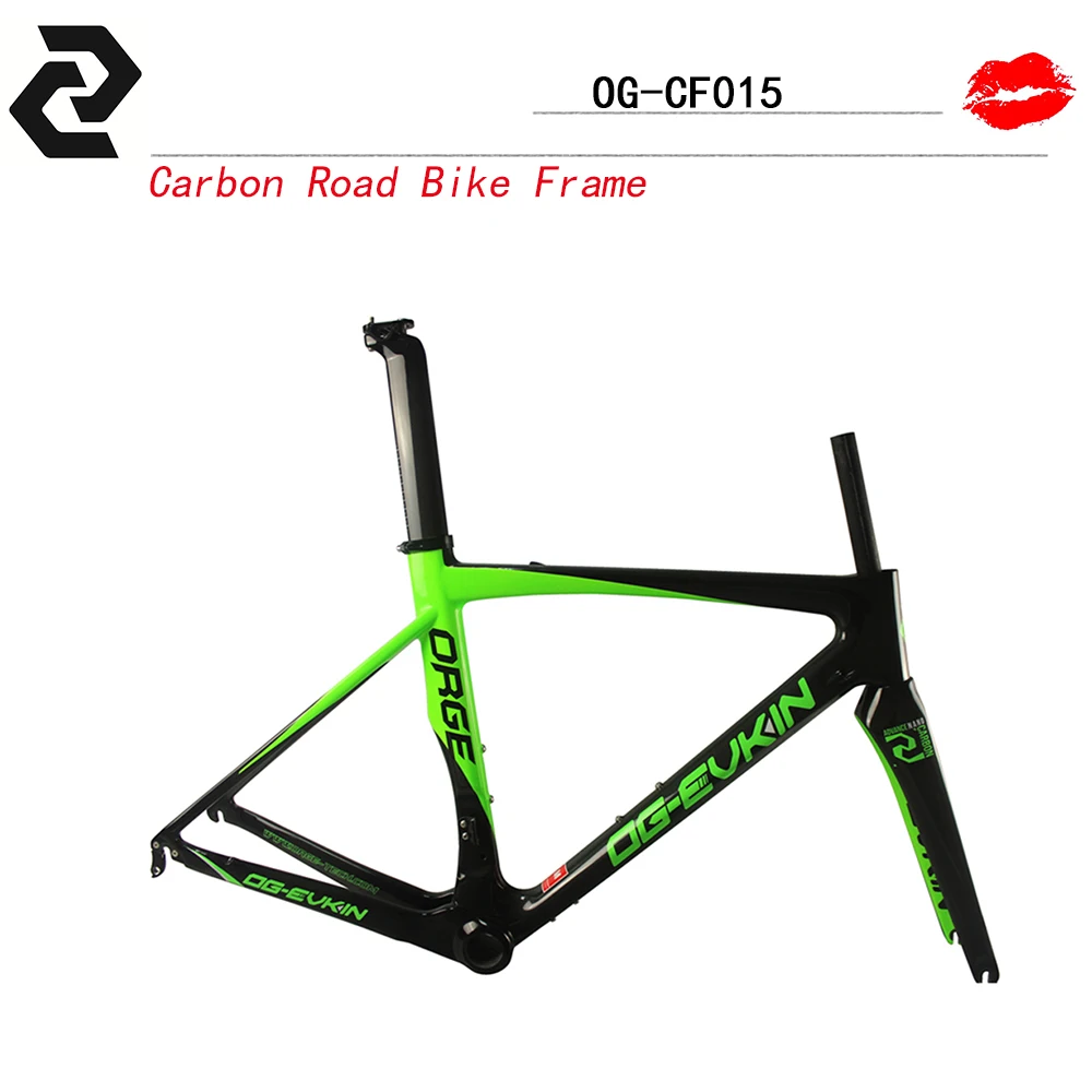 OG-EVKIN carbon road bike frame new color carbon bike frame Glossy carbon road frame 49/52/54/56cm