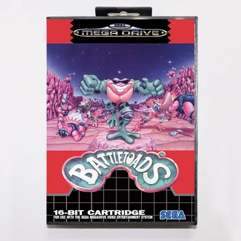 

Battletoads Game Cartridge 16 bit MD Game Card With Retail Box For Sega Mega Drive For Genesis