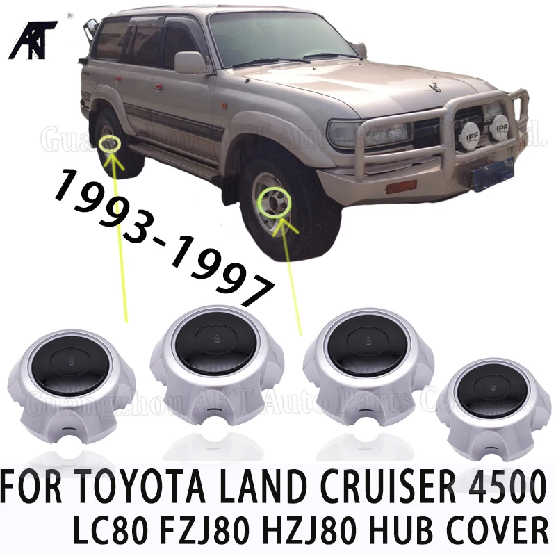 4 шт. колпачки центра колеса для TOYOTA Land Cruiser 4500 LC80 FZJ80 HZJ80 ступицы cover1993-1997 42603-60200 Крышка Ступицы черного цвета