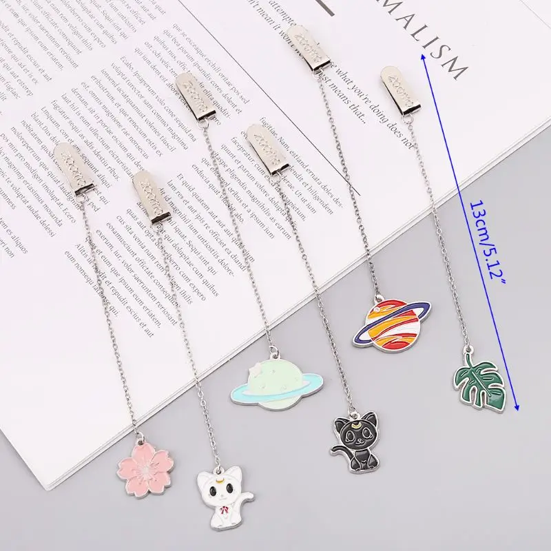 Кошка Сакура цепь маркер Закладка страница клип школьные канцелярские принадлежности канцелярские товары студенческие подарки