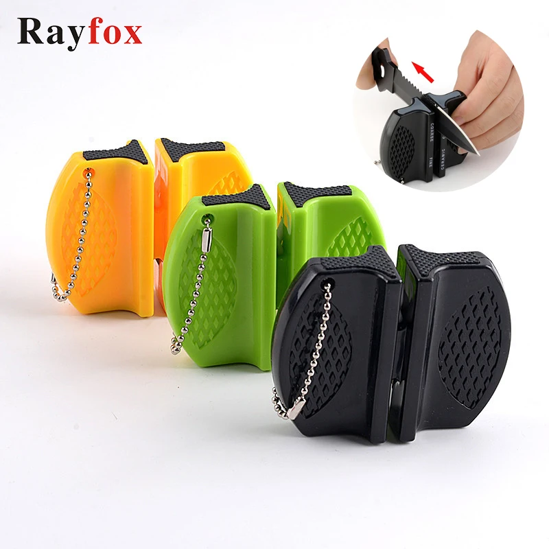 

Portable Mini kitchen Knife Sharpener Kitchen Tool Accessories Creative Gadget Butterfly Type Pocket Knife Sharpener Accessories