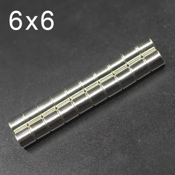 

10/20/50/100/200/500Pcs 6x6 Neodymium Magnet N35 NdFeB Small Round Super Powerful Strong Permanent Magnetic imanes Disc 6x6