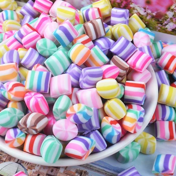 

Happy Monkey 20pcs/pack Slime Accessories Toys New DIY Mini Polymer Clay Slime Supplies Filler for Fluffy Clear Crystal Slime