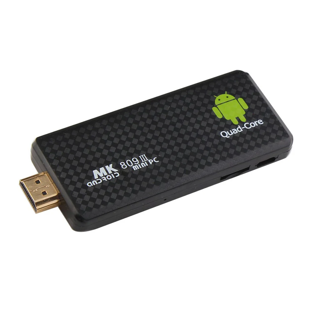 MK809III мини ТВ Stick Android 4,4 шт. 4 ядра RK3188T 2 г/8 г Wi-Fi ТВ Media Player Bluetooth XBMC DLAN ТВ ключ Stick