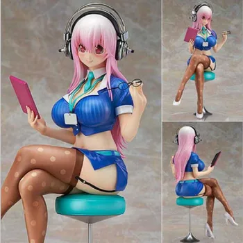 

22cm Cartoon Beautiful Girl Super Sonic Anime Figure Toy Sexy Sonic Pvc Collection Display Model Toy Christmas Gift Jouet