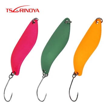 

TSURINOYA Dancer 41mm 5g Metal Fishing Lure Spoon Lure S Type Single Hook Hard Baits Distance Throwing Swimbait Peche A La Carpe