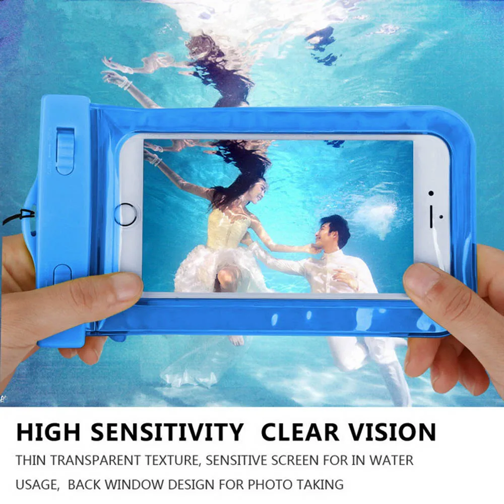 

100% Sealed Waterproof Bag Case Pouch Phone Cases for iPhone 7 6 6s Plus 5s Samsung Galaxy S7 S6 S5 S4 edge plus Mobile Phones