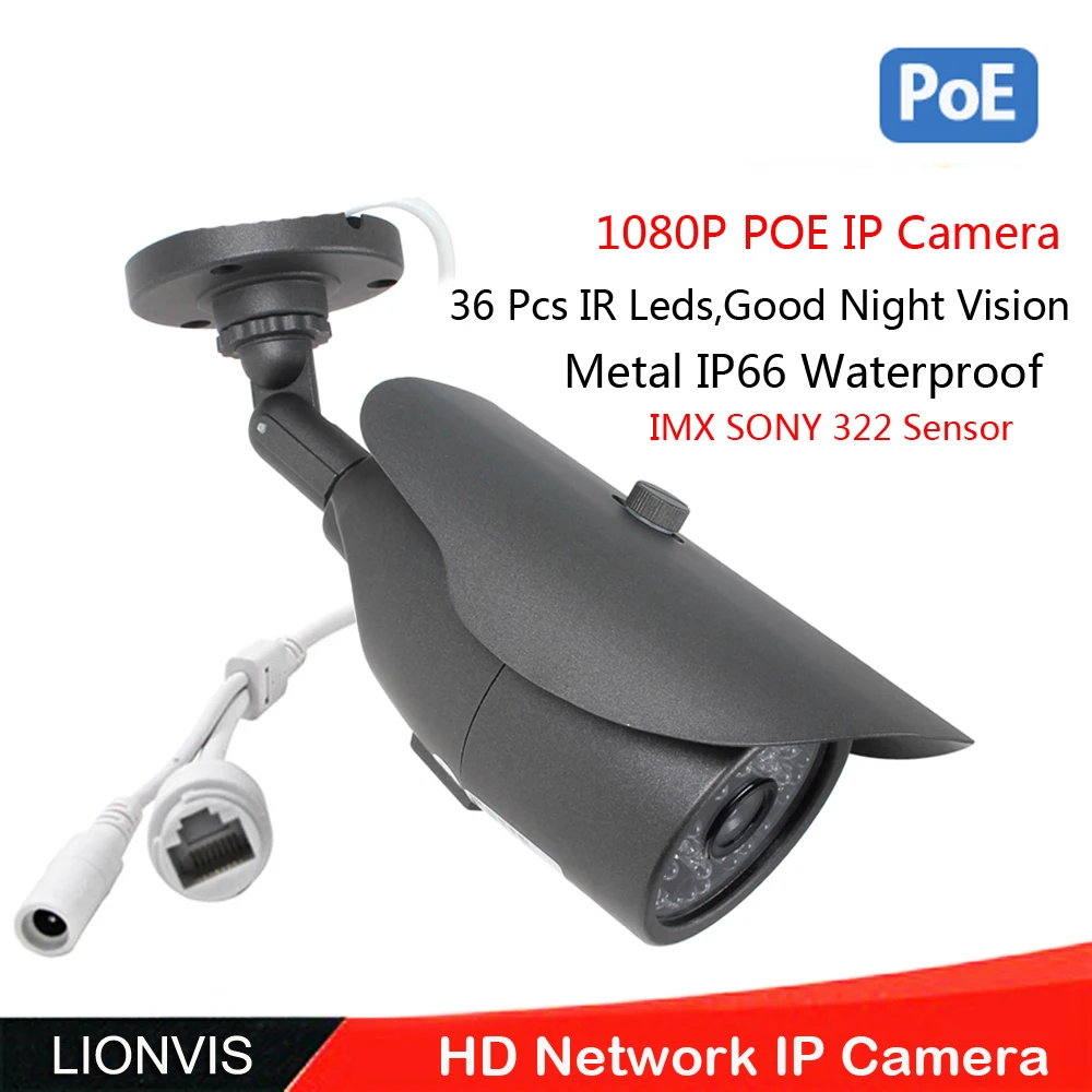 bilder für 48 v poe ip netzwerk kamera volle hd1080p onvif sony imx322 cctv Überwachungskamera 36 Led Tag Nachtsicht Outdoor IP66 Stiftkamera bilder für 48 v poe ip netzwerk kamera volle hd1080p onvif sony imx322 cctv Überwachungskamera 36 Led Tag Nachtsicht Outdoor IP66 Stiftkamera