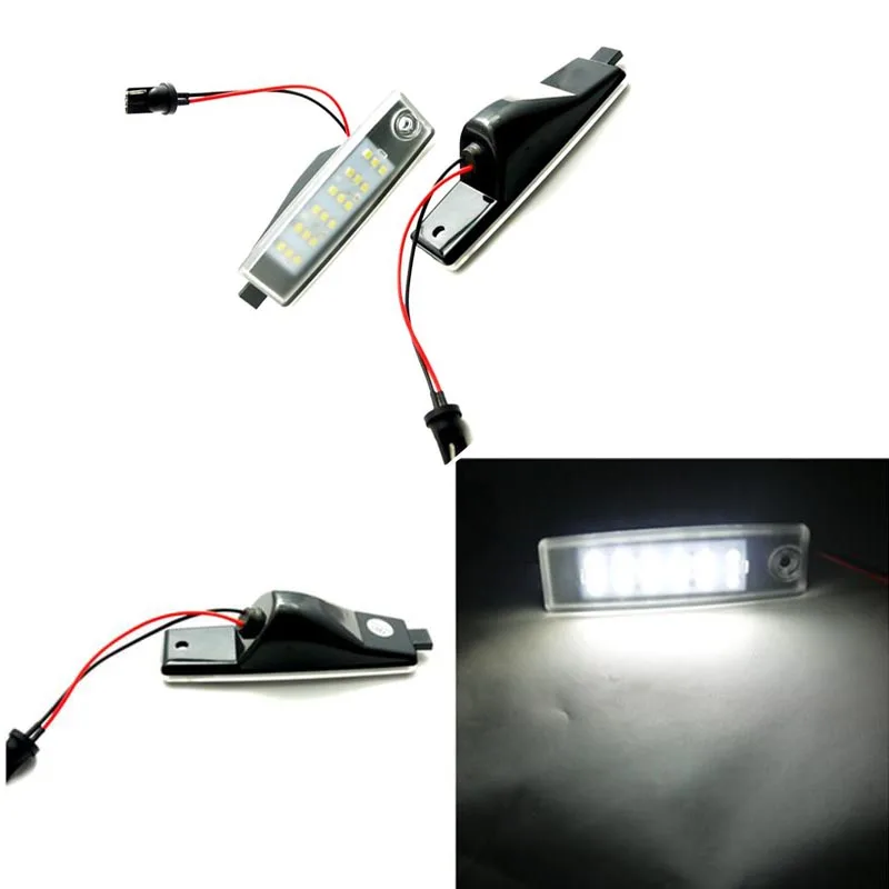 

HOPSTYLING 2PCS Xenon White LED For Toyota Hiace 200 LED License Plate light car styling auto Accessories led bulbs